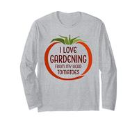 Tomate de Jardin Amusante « I Love Gardening from My Head Tomatoes » Manche Longue
