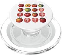 Tomate Lover Design Races de Tomates Farmer's Market Femmes PopSockets PopGrip pour MagSafe