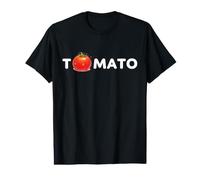 Tomate Mot Texte Rouge Graphique Style Pop T-Shirt Graphique avec Valeur