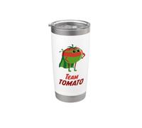 Tomate | Super héros pour végétaliens, végétariens et jardinage Gobelet isotherme en acier inoxydable double paroi