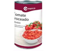 Tomate Troceado en Dés au Naturel, Boîte 3.9 kg, Format Industriel pour Restauration Collective