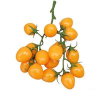 Tomates artificielles décoratives parfaites pour la cuisine, les fêtes et les décors de photographie, fabriquées à partir de plastique souple pour un look authentique (jaune)