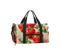 Tomato Basil Fresh Sac de sport avec compartiment à chaussures - Sac de sport léger pour homme et femme - Sac de voyage imperméable avec poche humide