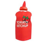 Tomato Costume, Halloween Costume, Ketchup Sauce Bottle Shape, Lightweight Cosplay Clothing, 1-Pack, For Festivals, Group Souvenirs, Stage Performances, Fun Outfit