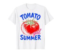 Tomato Girl Summer Garden Veggie Lover Aesthetic T-Shirt