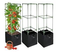 Tomato Plant Cage - Stainless Steel Rust Proof Tall, Tomato Cage For Balcony Garden | Provides Lasting Performance With A Protective Layer Against Environmental Wear, Promoting Optimal Plant Developme