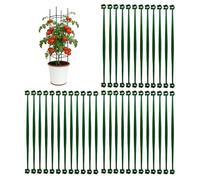 Tomato Trellis, PP 36-Piece 30cm Expandable Climbing Connector Clips Trellis Sticks Poles, Tomato Plant Cage for Gardening Vegetable Cucumber Bean Pea Pepper Strawberry Grape Vine