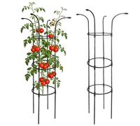 Tomato Trellis Set, Vertical Rustproof Stable Frame, Umbrella Trellis Tower, Garden Plant Climbing Structure with Metal Design, for Vine Rose Clematis Vegetable Dragon Cucumber Hydrangeas Jasmine