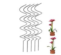 Tomato Twist Stake, 10Pcs Spiral Tomato Stakes,Twist Tomato Stakes 15.8 inch, Supports Rust Resistant Metal Climbing Plant for Potted Plants Rose Vine (Helical,5 Pcs)