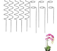 Tomato Twist Stake,6/10PCS Spiral Tomato Stakes,2025 New Plant Support Stakes Single Stemmed Flower Support Hoops Spiral Tomato Stakes, to Grow Upright Makes Plants (Straight + Curved,10pcs)