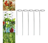 Tomato Twist Stake,Climbing Plant Stake Tower Plant Supports,Spiral Plant Climbing Frame,Metal Garden Plant Supports Frame, for Potted Plants,Tomato,Rose Vine,etc (5*Straight Rod)