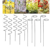 Tomato Twist Stake, Spiral Tomato Stakes, Climbing Plant Stake Tower Plant Supports, Twisted Tomatos Stakes (Mix*10pc)
