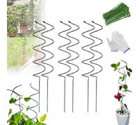Tomato Twist Stake, Tomato Twist, Spiral Tomato Stakes, Climbing Plant Stake Tower Metal Garden Plant Supports Frame for Potted Plants Tomato Rose Vine (6Pcs Spiral Rod)