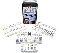 Tomatoys Domino Jeu de Table ou Domino Professionnel 28-91 Pièces avec Boîte Métallique Classique Sophistiqué et Toujours Divertissant Ajoutez du Style à Vos Moments de Stratégie (91)