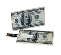 Tomax $ 100 USD billet d'un dollar en tant que format carte de credit USB Flash Drive 16GB USB Flash Drive