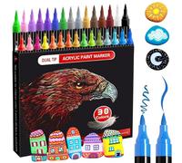 Tomaxis Lot de 30 marqueurs de peinture permanents pour dessin