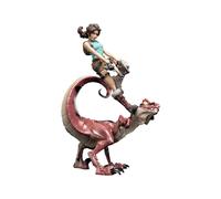 Tomb Raider - Figurine Mini Epics Lara Croft & Raptor 24 cm Multicolore