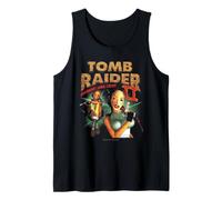 Tomb Raider II Staring Lara Croft Vintage Collage Video Game Débardeur