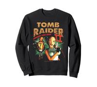 Tomb Raider II Staring Lara Croft Vintage Collage Video Game Sweatshirt