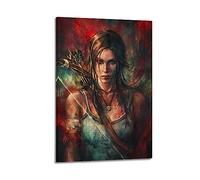 Tomb Raider Lara Croft Beautiful Art Poster sur toile et art mural Impression d'image moderne Décoration de chambre familiale 30 x 45 cm
