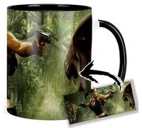Tomb Raider Underworld Lara Croft Tasse Ceramique Intérieure et Poignée Noire Mug