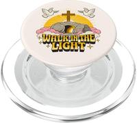 Tombe Vide de Dessin animé Vintage rétro Walk in The Light John 1:7 PopSockets PopGrip pour MagSafe