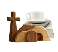 Tombeau Vide Décor de table en bois sur le thème de la Résurrection