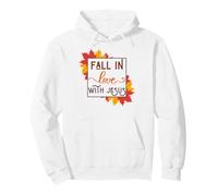 Tomber Amoureux de Jésus Automne Récolte Chrétienne Maman Papa Enfant Sweat à Capuche