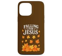 Tomber Amoureux de Jésus dans la Foi chrétienne L'automne quitte Thanksgiving Coque pour iPhone 13 Pro Max