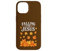 Tomber Amoureux de Jésus dans la Foi chrétienne L'automne quitte Thanksgiving Coque pour iPhone 14