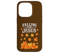 Tomber Amoureux de Jésus dans la Foi chrétienne L'automne quitte Thanksgiving Coque pour iPhone 14 Pro