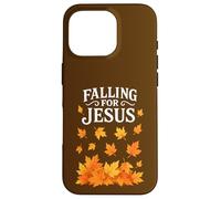 Tomber Amoureux de Jésus dans la Foi chrétienne L'automne quitte Thanksgiving Coque pour iPhone 16 Pro