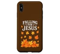 Tomber Amoureux de Jésus dans la Foi chrétienne L'automne quitte Thanksgiving Coque pour iPhone XS Max