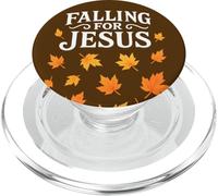 Tomber Amoureux de Jésus dans la Foi chrétienne L'automne quitte Thanksgiving PopSockets PopGrip pour MagSafe