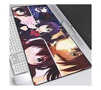 Tomber en Amour 800x300mm Tapis de Souris Anime, Tapis de Souris Clavier, Tapis de Souris de Jeu Professionnel XXL Grand étendu avec Base en Caoutchouc de 3mm d'épaisseur, pour Ordinateur PC, P