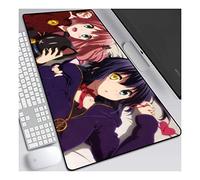 Tomber en Amour Tapis de Souris Anime 800x300mm, Tapis de Souris Clavier, Tapis de Souris de Jeu Professionnel XXL Grand étendu avec Base en Caoutchouc de 3mm d'épaisseur, pour Ordinateur PC, N