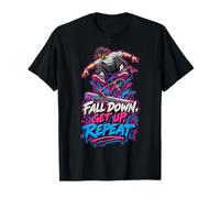 Tomber Se Relever Recommencer Skateur Skatepark T-Shirt