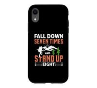 Tomber Sept Fois et se Tenir Debout Huit Coque pour iPhone XR