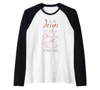 Tombez Amoureux de Jésus, il ne quitte jamais Christian Pumpkin Autumn Manche Raglan