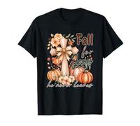Tombez Amoureux de Jésus, il ne quitte jamais, Citrouille, Croix Florale T-Shirt