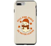 Tombez Amoureux de Jésus, il ne quitte jamais, Joli Motif de fantôme d'automne Coque pour iPhone 7 Plus/8 Plus
