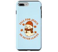 Tombez Amoureux de Jésus, il ne quitte jamais, Joli Motif de fantôme d'automne Coque pour iPhone 7 Plus/8 Plus