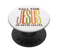 Tombez Amoureux de Jésus, il ne quitte jamais la Foi chrétienne, Amour Reconnaissant PopSockets PopGrip Adhésif
