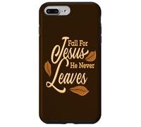 Tombez Amoureux de Jésus, il ne quitte jamais Un Superbe Automne chrétien Coque pour iPhone 7 Plus/8 Plus