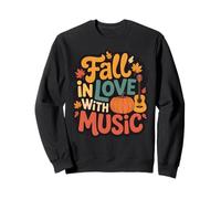 Tombez Amoureux de la Musique Chansons d'automne Thanksgiving Sweatshirt