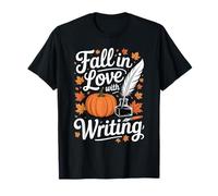 Tombez Amoureux de l'écriture Auteur d'automne Thanksgiving T-Shirt