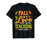 Tombez Amoureux de l'enseignement des professeurs de mathématiques Thanksgiving T-Shirt