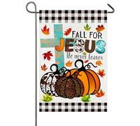 Tombez Pour Jésus, Il Ne Vous Quittera Jamais. Christianisme, Croix, Religion Drapeau De Jardin 30X45Cm Bannières Double Face Résistant Drapeau Pour Fêtes Toutes Les Saisons Extérieure