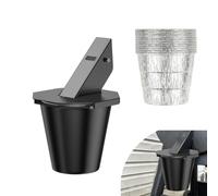 Tombili Seau à graisse amélioré avec couvercle et lot de 12 doublures - Récupérateur de graisse anti-fuite, fumoirs et grills à granulés pour Traeger, Pit Boss, Z Grills Recteq et plus encore