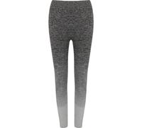 Tombo Leggings pour femmes, sans coutures, avec dégradé PC3037 (S/M) (Gris foncé/gris clair chiné)